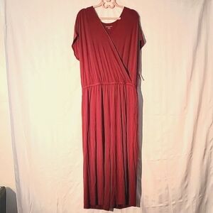 Amazon Essentials Women's Super Soft Short Sleeve V-Neck Wrap Jumpsuit, XL, NWT